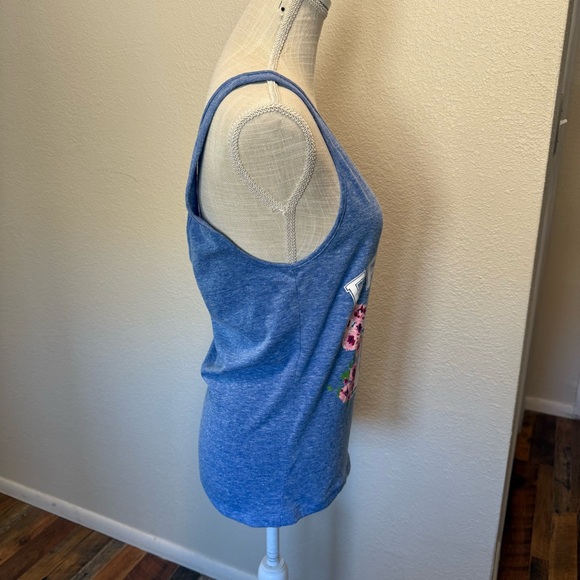 Fearless Blue Floral Women's Tank Top - Unbranded - Size Medium - Picture 5 of 14
